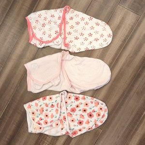 SwaddleMe Small/Medium Velcro Sleep Sack Swaddle Pink